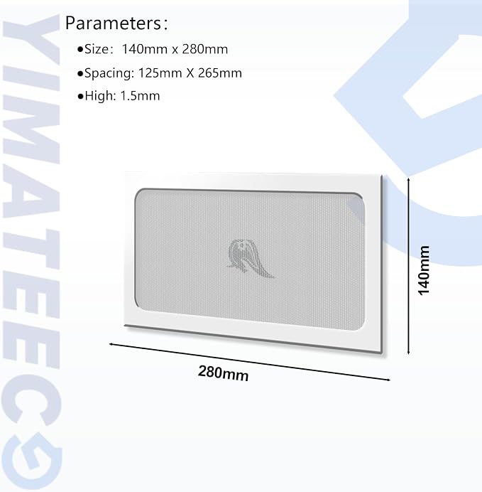 Dust Filter PC 280mm Magnetic Fan Dust Mesh Filter