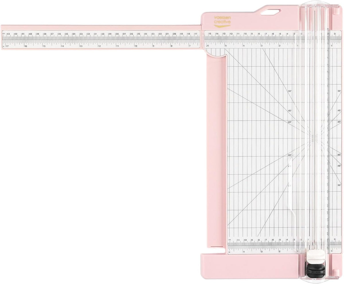 Vaessen Creative Trimmer and Scoring Board 6" for Scrapbooking, Cardmaking and Other Paper Crafts, Pink, 15,2 x 30,5 cm