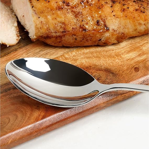 Stainless Steel Teaspoon Set, 6 Piece. | Dishwasher Safe Silverware. Mirer