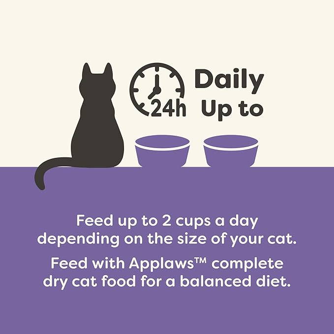 Applaws Natural Wet Cat Food in Gravy, Limited and Natural Ingredients, High Protein with No Artificial Additives, Variety Pack in Gravy (8X 2.12 oz Easy-Open Cups)