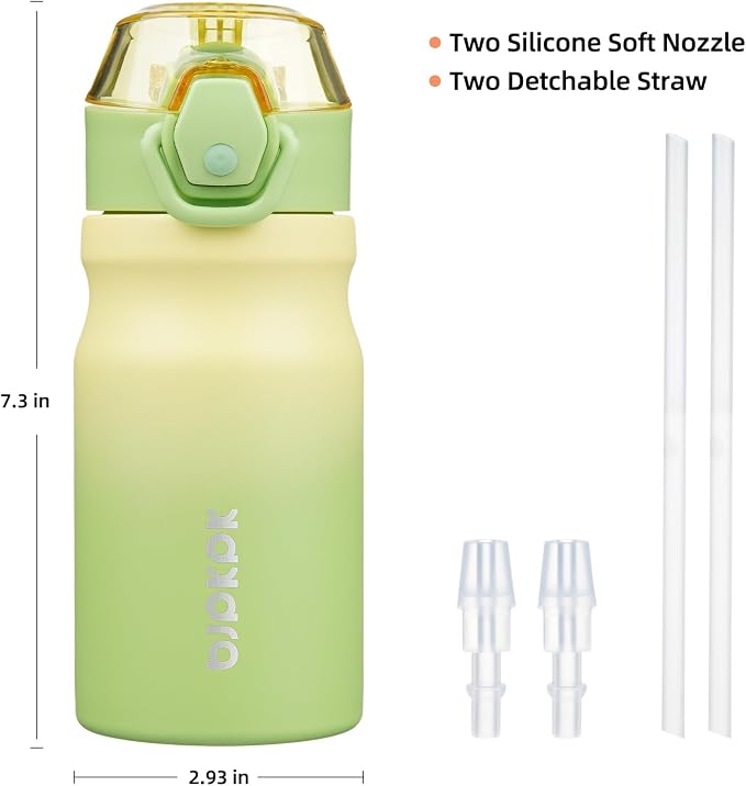 BJPKPK 14 oz Insulated Water Bottle, Stainless Steel Flask | Leak Proof Locking