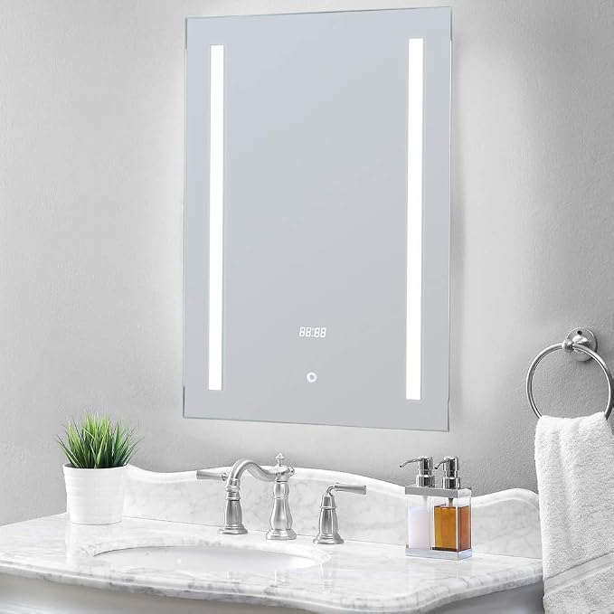 LED Bathroom Mirror with Demister Pad and Touch Switch