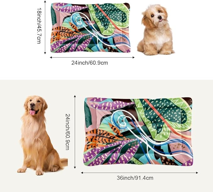 Dog Beds& Furniture Mat for Dogs Cat Crate Pad Dog Pillow for Crate Washable Non-Slip Bed Bed Small Dogs Washable Mats Crates Tapete para Perros Indoor Outdoor 36X24 Inch