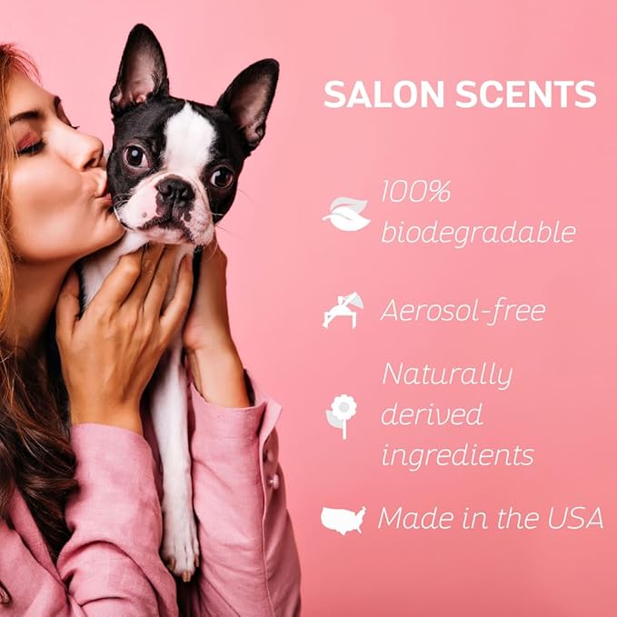 Bark2Basics Salon Scents Pet Grooming Cologne Spray - 8 oz, Natural Professional Groomer Perfume for Dogs and Cats, Long Lasting, Deodorizing, Conditioning (Passion Fruit)
