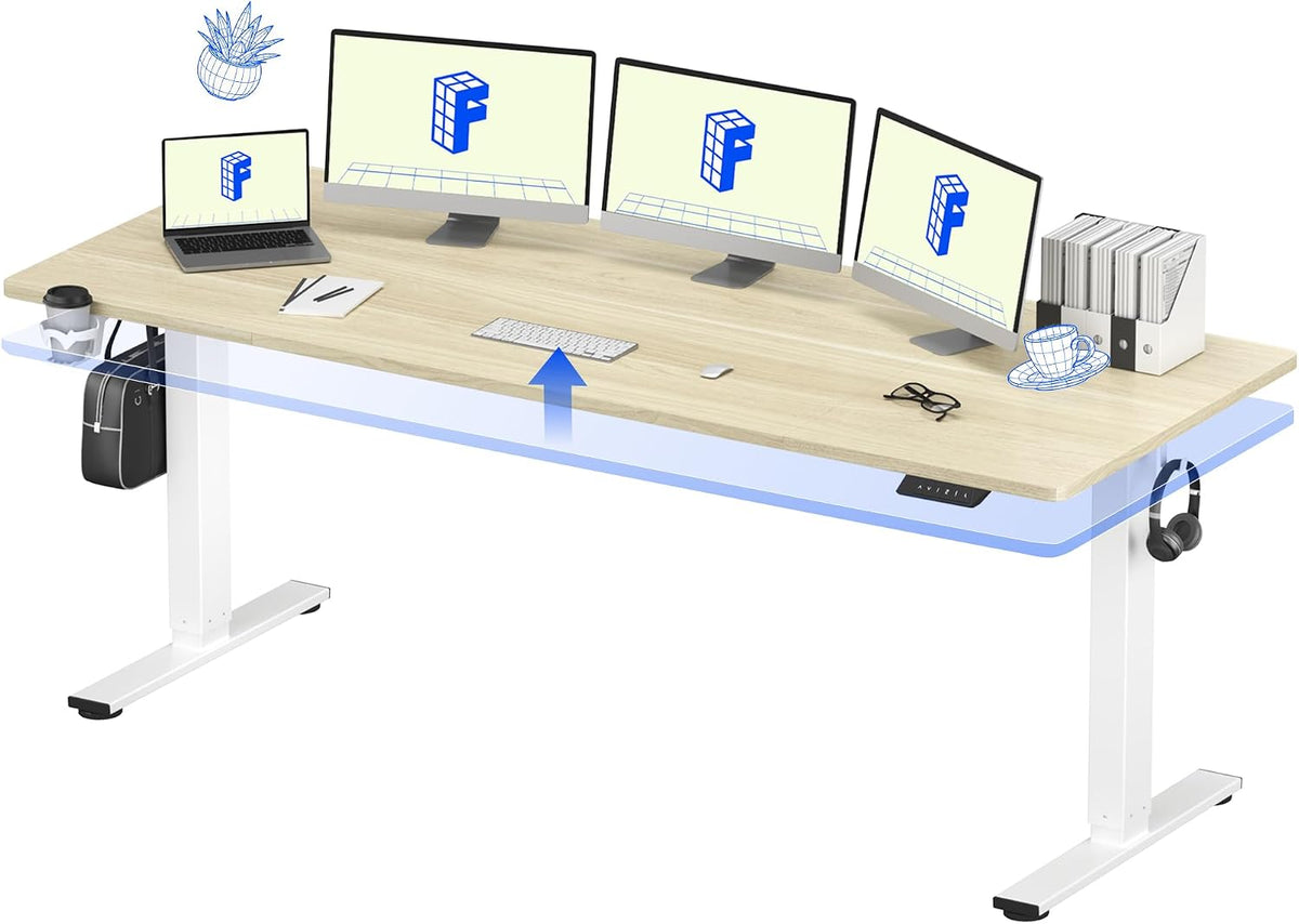 FLEXISPOT 79"x32" Height Adjustable Commercial Office Standing Desk