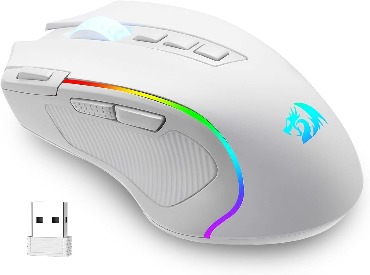 Redragon M612 Wireless RGB Optical Gaming Mouse 8000 DPI Remapping Keys