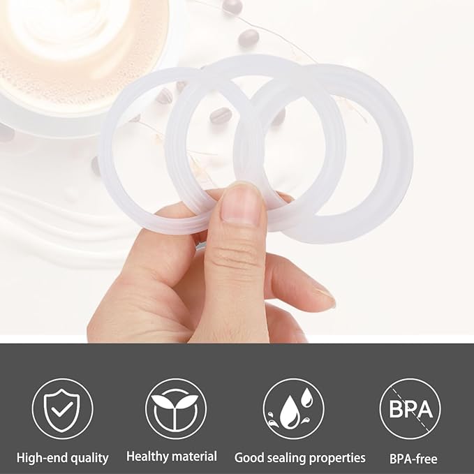 2 Pcs Filter with 3 Pcs Silicone Gasket Seals