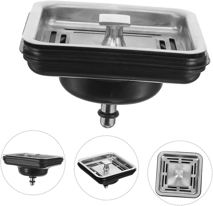 Mipcase 2Pcs Kitchen Sink Drain Strainer and Stopper