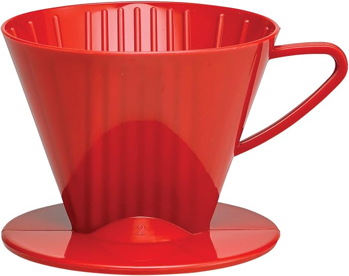 Fino Pour-Over Coffee Brewing Filter Cone, Number 2-Size, Brews 2 to 6-Cups