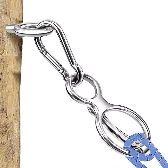 Horse Tie Ring, Heavy Duty Stainless Steel Tie Ring Horse Training Equipment Horse Tack and Supplies with Eye Bolt,Quick snap,Humane and Safe Tie Way