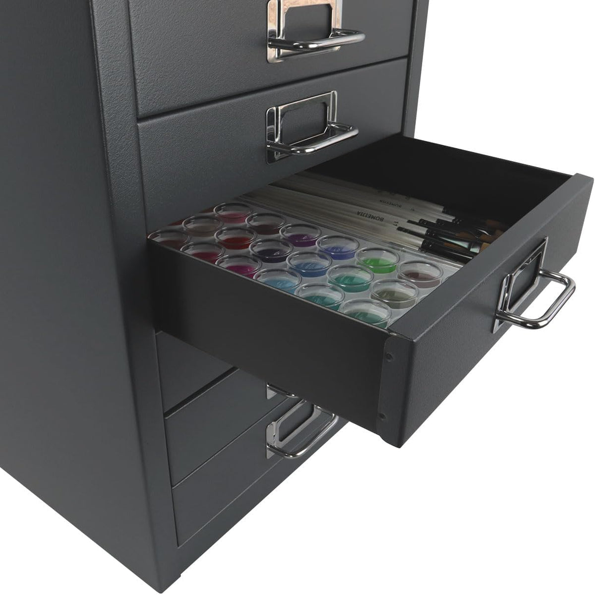 Bisley 10-Drawer Steel MultiDrawer Cabinet - Anthracite Grey