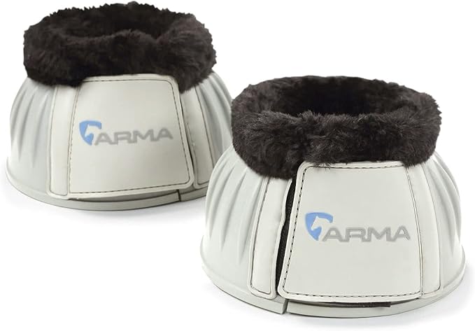 Shires Equestrian Equine Horse Arma Fleece Overreach Pink Cob Bell Boots