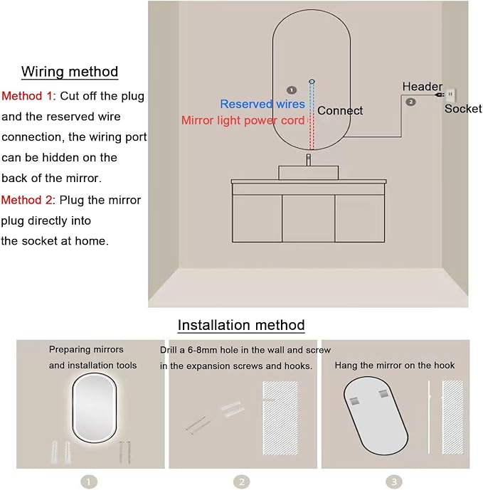 Bathroom Led Mirror ，Bathroom Mirror