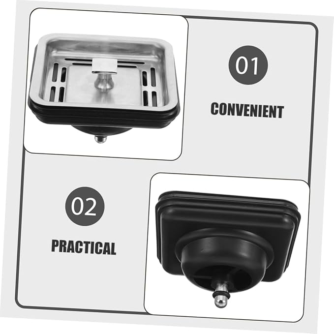 Mipcase 2Pcs Kitchen Sink Drain Strainer and Stopper