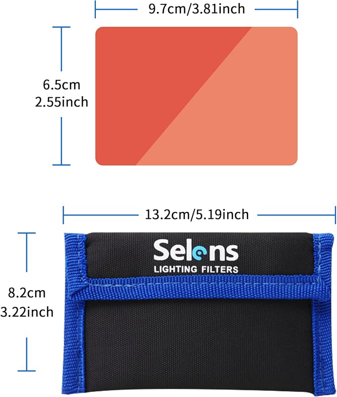 Selens 20 Pieces Universal Gels Lighting Filter Kit
