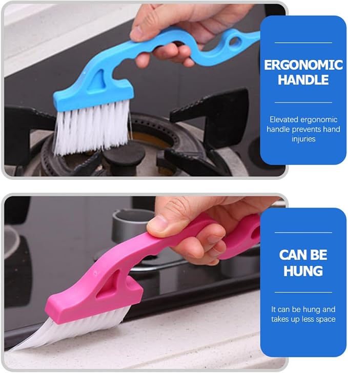 Window Groove Cleaning Brush Set 8pcs Scrubber