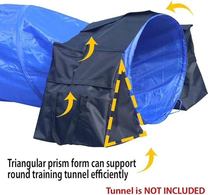 Japard Dog Agility Equipment, Tunnel Sandbags 4 Pack, Holding Bags Only, Training Tool Equipment, Outdoor Indoor