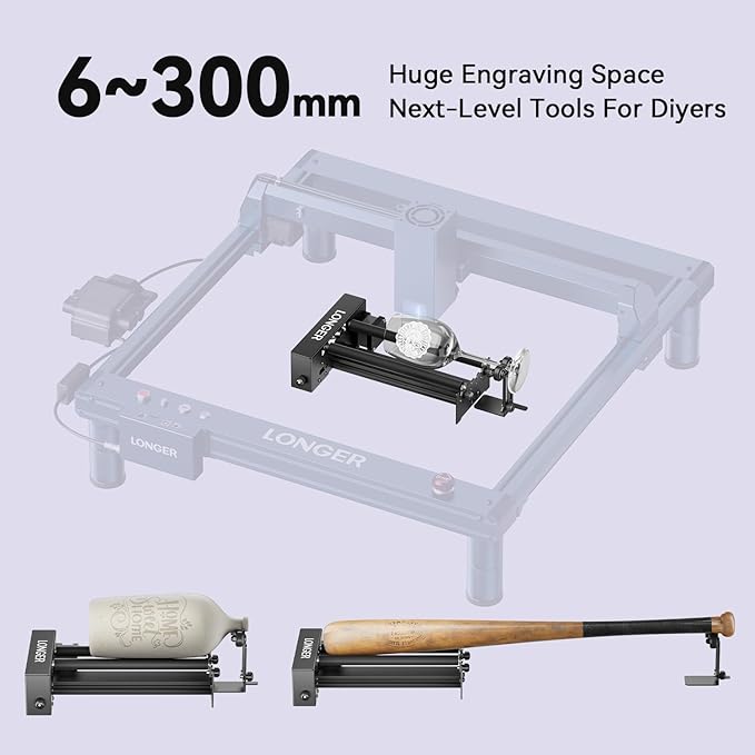 Longer Laser Engraver Rotary Roller