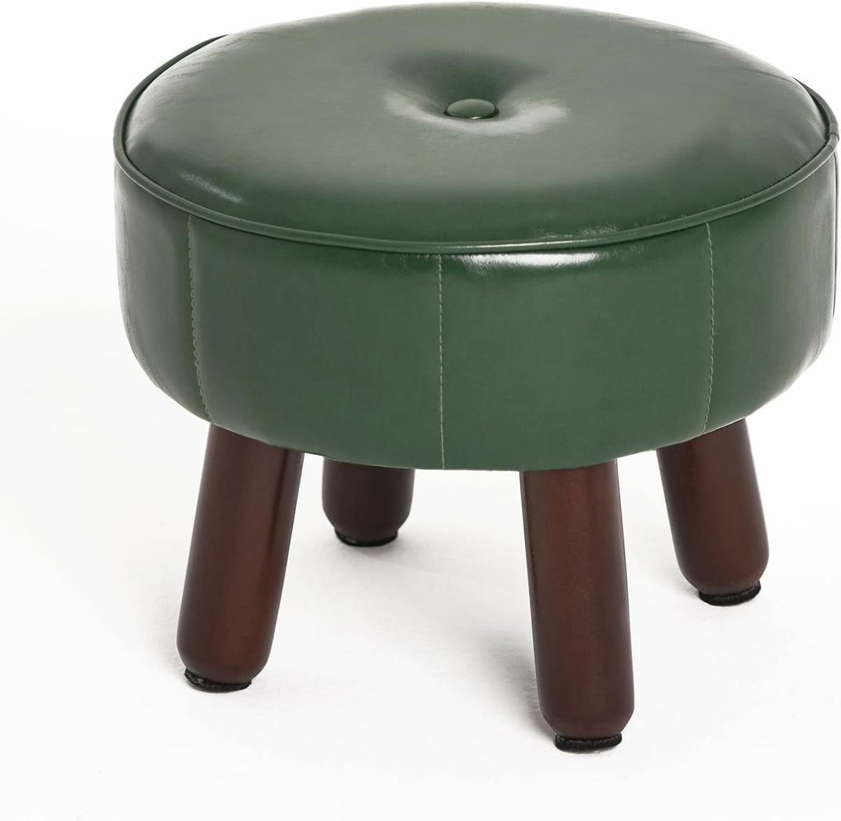 oakvivo 13in Small Foot Stool Ottoman, Faux Leather Foot Rest for Couch