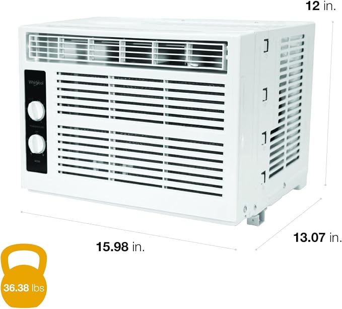 Whirlpool 5, 000 BTU 115V Window Air Conditioner & Dehumidifier