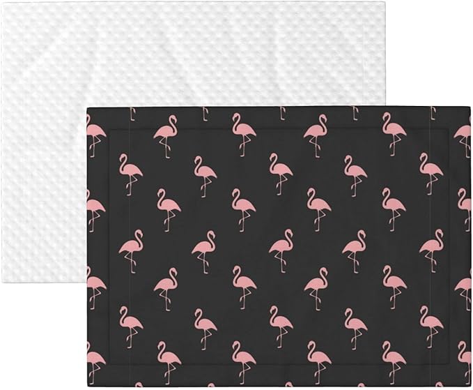 Reversible Dog Blanket for Beds Couches, Flamingo, Double Sided Cat Blanket with Textured Dot Feel and Smooth Feel for Seasonal Comfort All Year