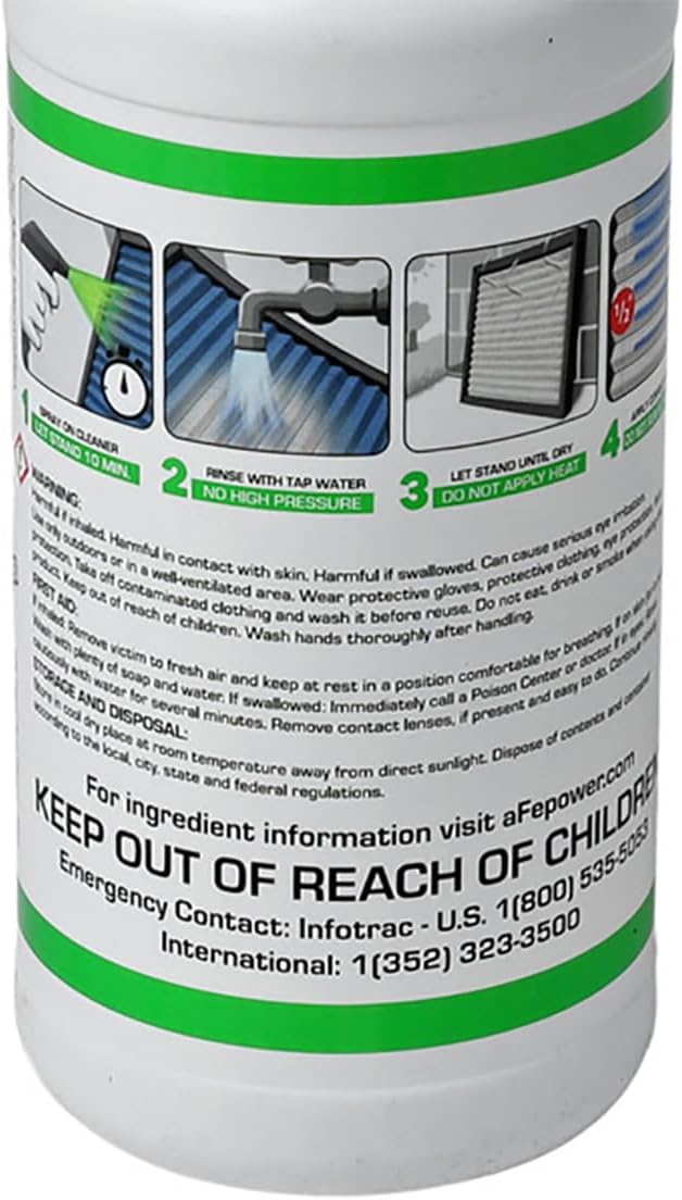 aFe Power Air Filter Cleaner: 32oz Spray Bottle, Restores Oiled Engine Air