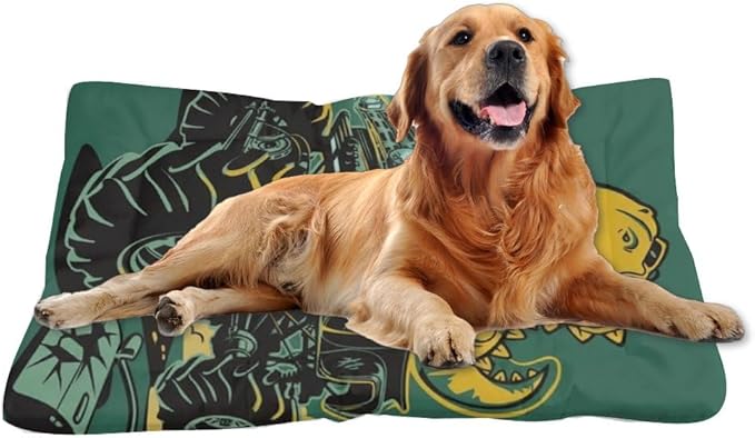 T-Rex Monster Truck Pet Sleeping Bed Dog Cage Mats Puppy Pads Washable Dog Bed Crate Washable Non-Slip Crate Beds for Small Dogs Small Pet Mat Carriers & Travel Products Indoor Outdoor 24X18 Inch