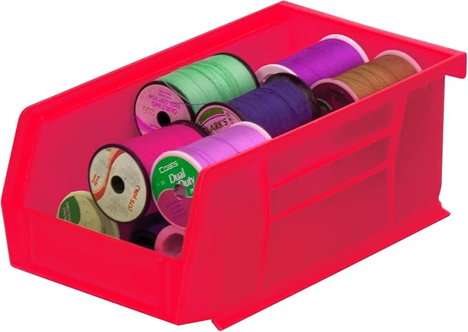 Akro-Mils 30220 AkroBins Plastic Storage Bins, Space-Saving Stackable Bins
