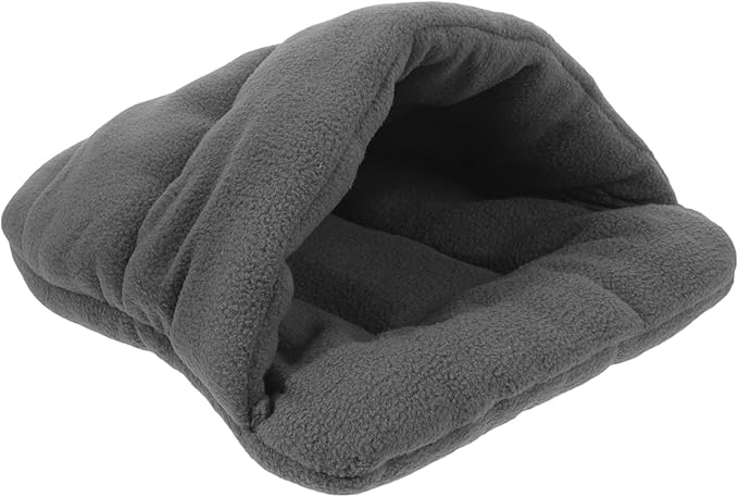 POPETPOP Pet Dog Cat Bed Warm Kennel Nest Pad Padded Cotton Cushion for Small Pets Puppy Kitten Blanket Mat Snuggly Sleep Mat Machine Washable Xs 12.20X11.81In Grey