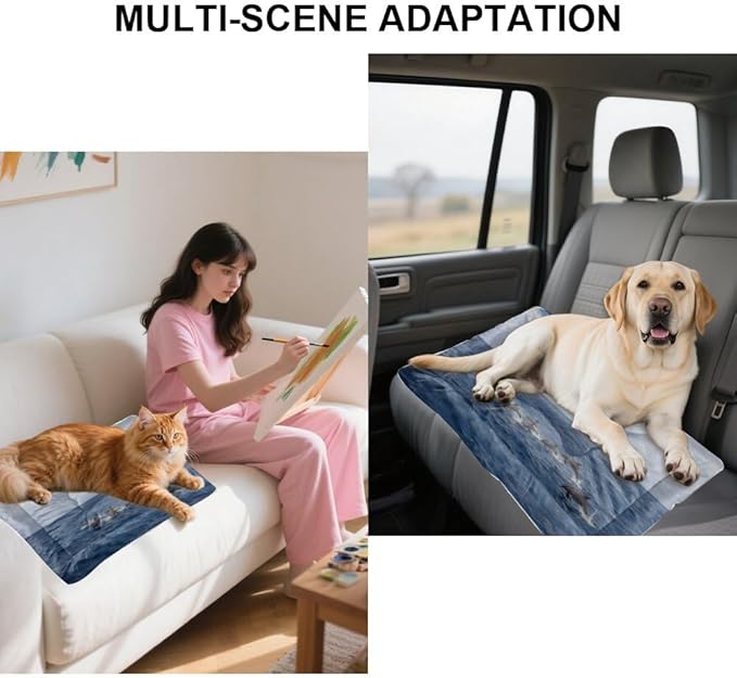 Dolphins Tall Ship Ocean Scene Pet Bed Dog Mat Dog Bed Pad for Crate Washable Non-Slip Cushions for Lining Pet Crates Beds Furniture Crate Mat Tapete para Perros Indoor Outdoor 36X24 Inch