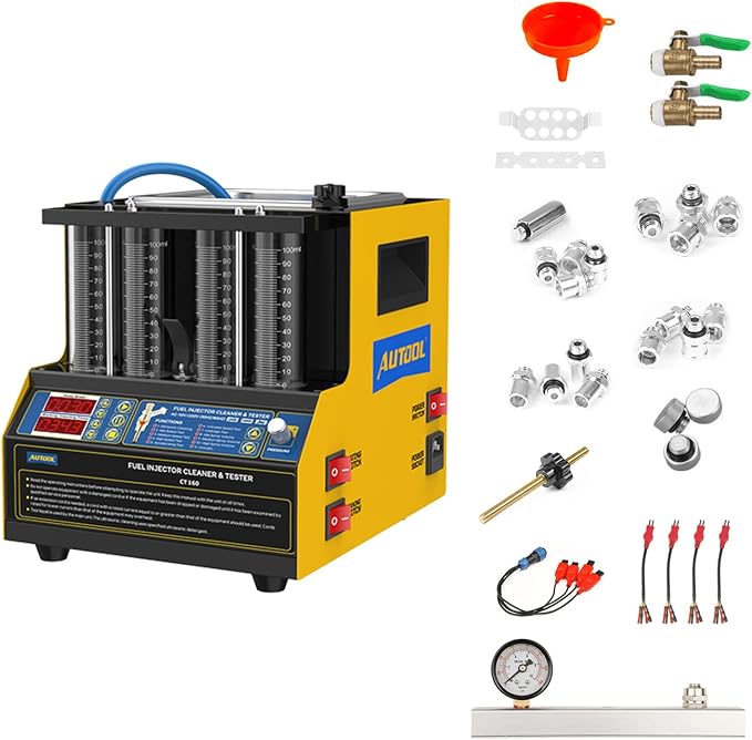 AUTOOL Automotive Motorcycle 4 Cylinder Ultrasonic Wave Injector Cleaner Petrol
