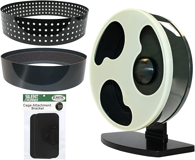 Silent Runner Glow Wheel - 12" Regular - Exercise Wheel (Wheel + Autoclean Track + Sandy Track + Attachment)