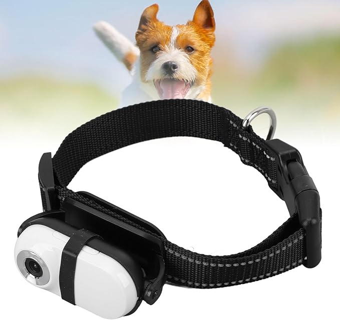 Hd 1080p Cat Camera Collar, Adjustable Wireless Pet Tracker with Memory Card, Mini Action Camera for Dogs & Cats, Video Recording & Monitoring White 32GB