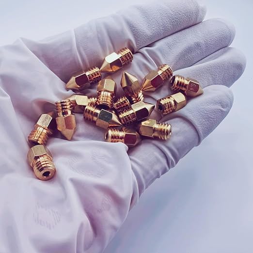 16Pcs Ender 3 Nozzles 0.4mm, MK8 Extruder Nozzles 0.4mm Compatible