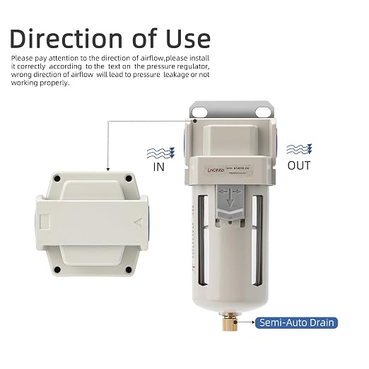 Industrial Air Dryer Filter 1/2”NPT, Air Compressor Water Separator, Air
