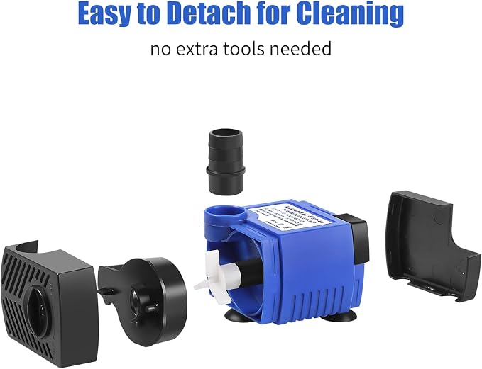 AQUANEAT Small Fountain Pump, 50 GPH Mini Submersible Water Pump