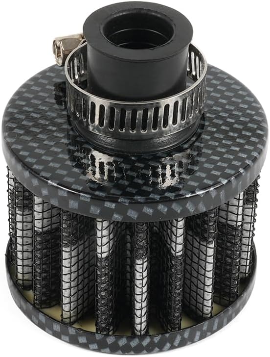 MUGE RACING 2Pcs Air Filter Cold Air Intake Filter Breather 12mm Valve Cover