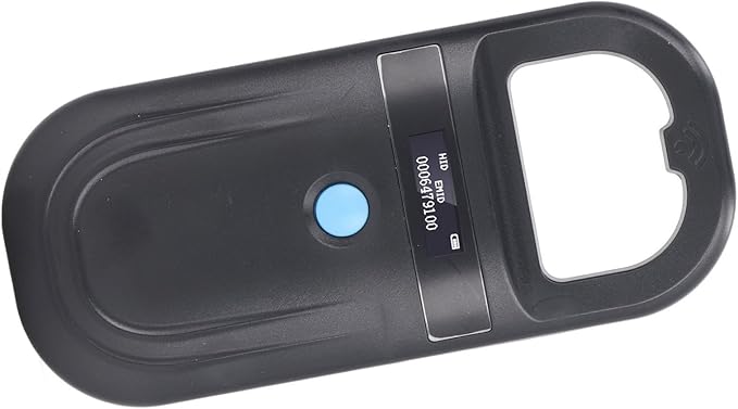 Dioche Animal ChiAnimal ID Reader 134.2KHz ISO11784 85 FDXB Handheld Pet Chip Scanner USB Charging with Builtin Buzzer