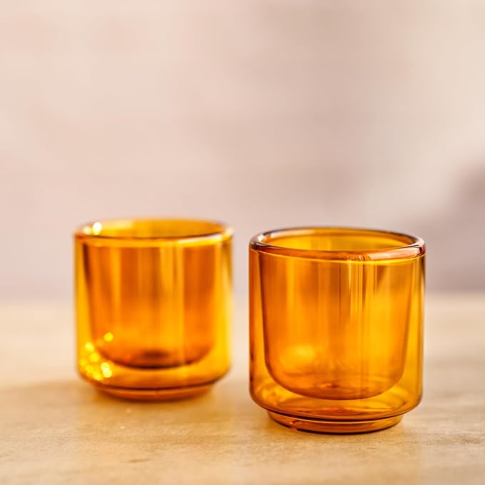 Terra Kaffe Marigold Picco Espresso Glasses - 3 oz