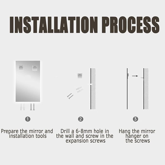 Backlit LED Illuminated Bathroom Mirror