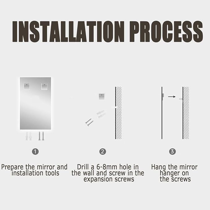 Backlit LED Illuminated Bathroom Mirror