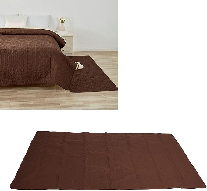 Dog Bed Cover, Slip Washable Pet Blanket for Sofa Couch Furniture Protector, Double Sided TPU Liner for Cats and Puppies, Brown (52x82inch)