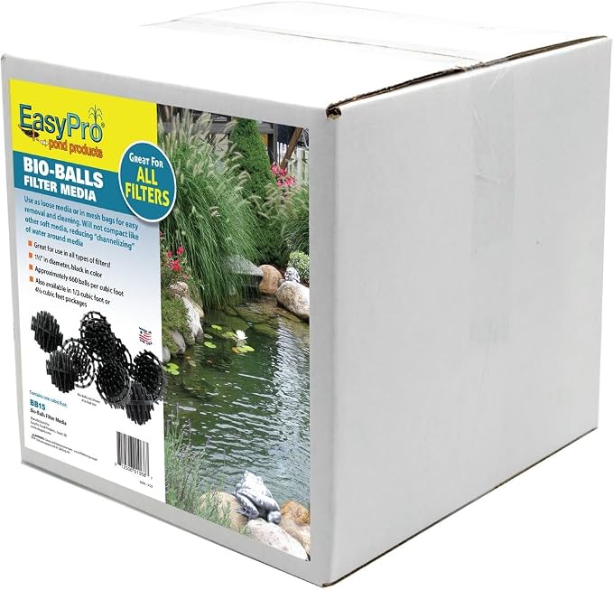 EasyPro BB15 Bio-Balls | 1 Cubic Ft. | Plastic Filter Media