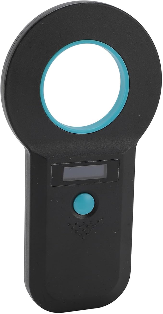 aqxreight Pet Chip Scanner Animal Tag Reader USB Interface 15 Digits Microchip Recognizer for Cats Dogs 128 Data Storage Black Your Which Microchip Efficient Reliable Obtain Can This (Black)