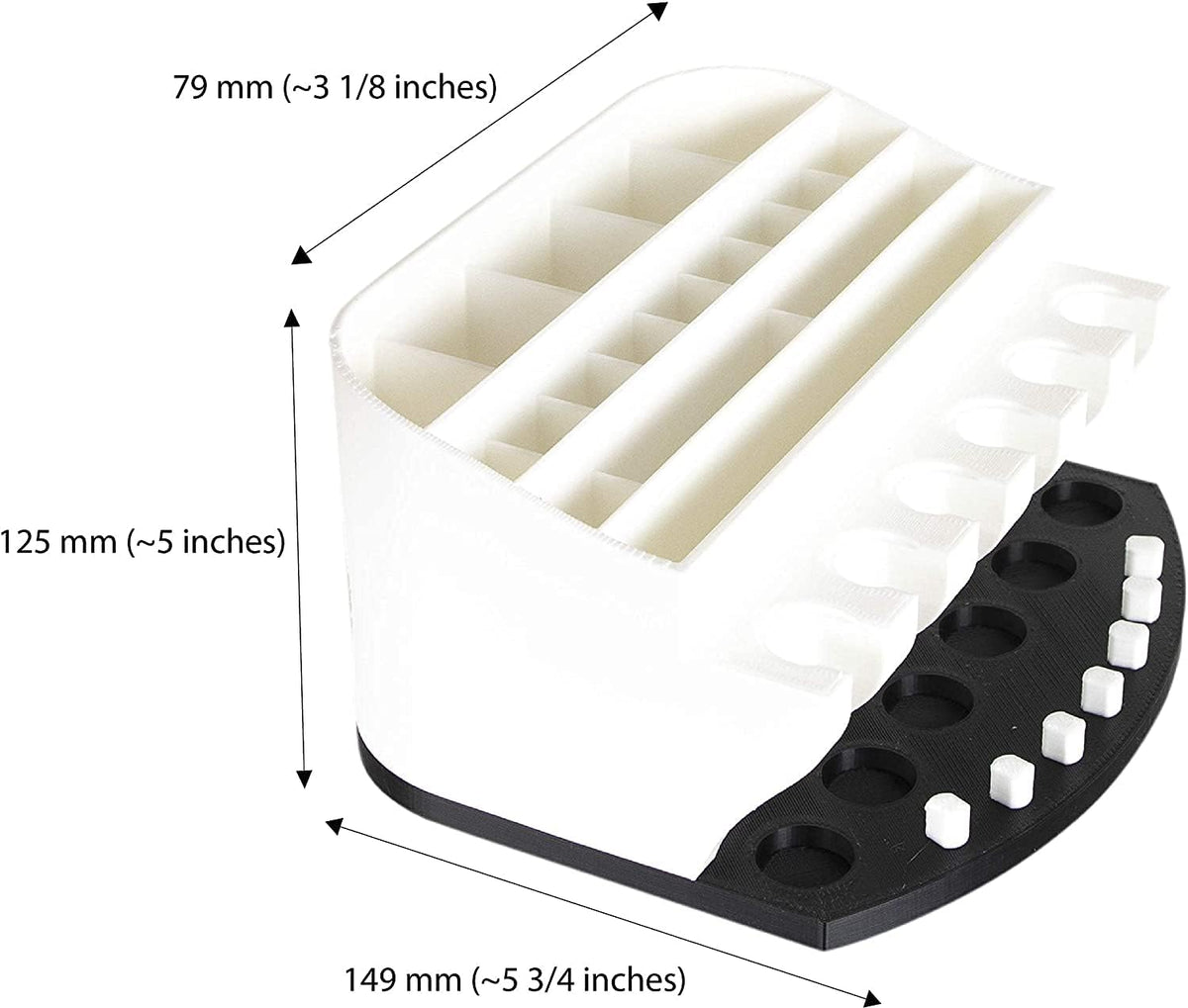 XCJD Organizer for Cricut Tools and Accessories Blade Holder Caddy,Storage for Cricut Maker Blades/QuickSwap Tip/Explore DeepCut Blade(Black), 148mm,125mm,79mm