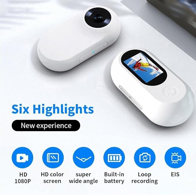 ehomful HD 1080P Cat Camera Collar with Video Record Wireless Mini Sport cam,Small Action Cameras,Body Camera for Pet Supplies/Stuff,Outdoor/Inoor Birthday Gift No WiFi