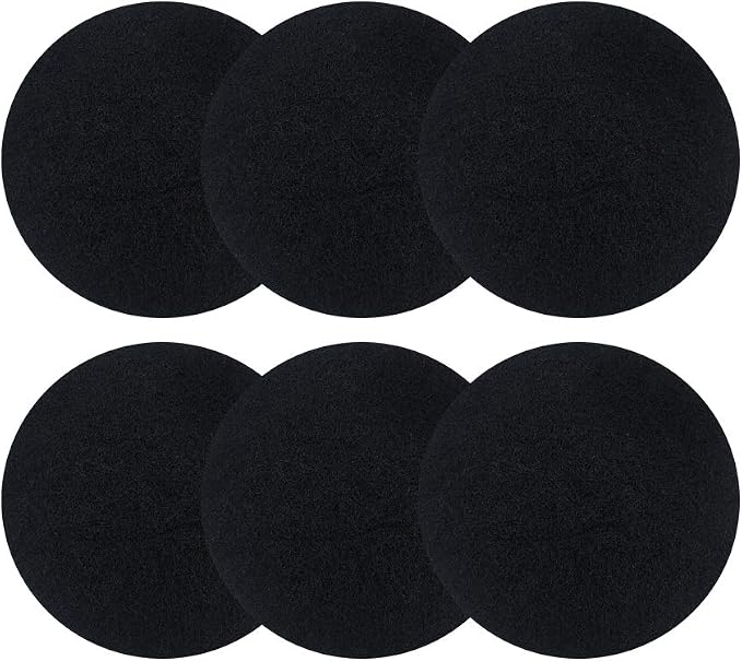 ddLUCK 6 Pack Kitchen Compost Bin Filter, Round Food Waste Bins Activated