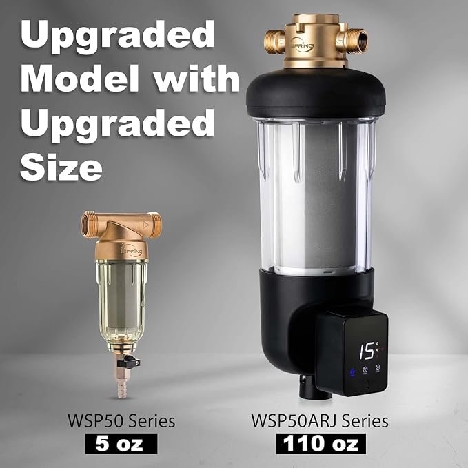 iSpring WSP50ARJ, NSF Certified, Spin-Down Sediment Water Filter, Upgraded