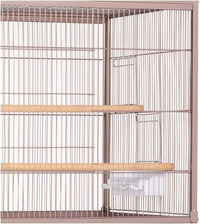 Maykoosh Contemporary Chic Iron Flight Cage with Elegant Ironwork, Spacious Interior, Durable Construction, and Ample Room for Birds to Fly, Play,