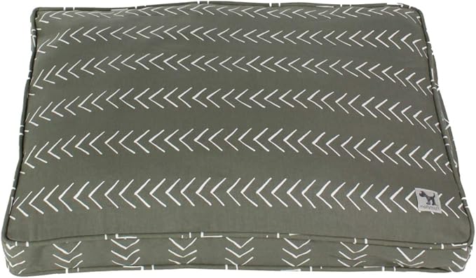 Molly Mutt Sheepy Wool-Filled Crate Pad, GOTS-Certified 100% Organic Cotton Canvas Cover with Soft 100% Natural Wool Insert, Ideal for Dog Bed or Kennel, Forever Young, 24" x 18" x 2.5"